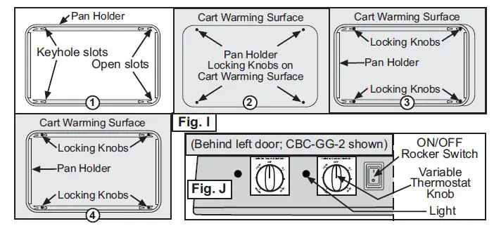 Cadco CBC-GG-B4-L6 4 Bay Grab & Go Mobile Merchandising Cart fig (18)