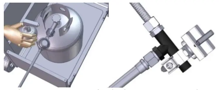 NEXGRILL 720 1058 Outdoor 4 Burner Griddle - fitting and tighten o