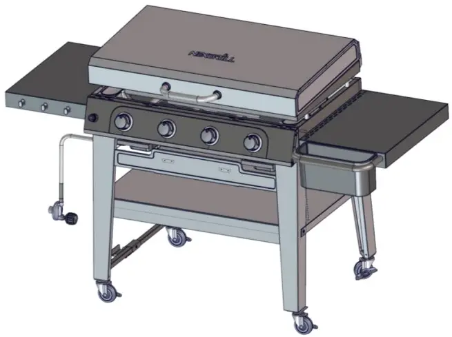 NEXGRILL 720 1058 Outdoor 4 Burner Griddle