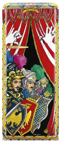 smeg FAB28R-DG-LC06RD Free Standing Refrigerator -