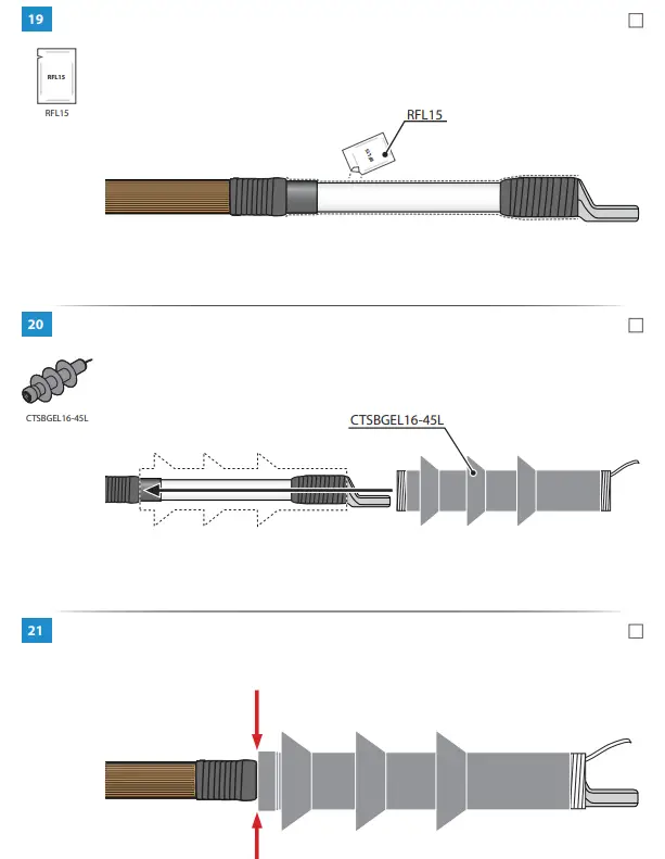 ENSTO COT1 2403 Cold Shrink Outdoor Term - Fig 20