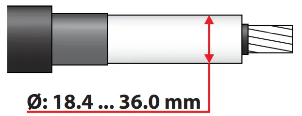 ENSTO COT1 2403 Cold Shrink Outdoor Term - Fig