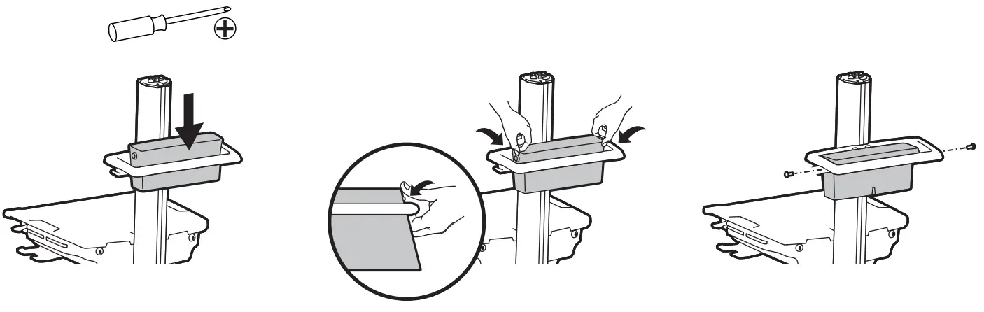 ergotron 98-583 1 StyleView SLA Cart Cord Upgrade Kit - basket