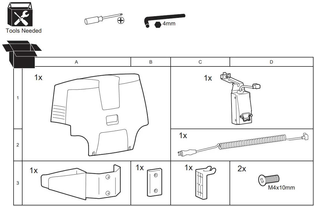ergotron 98-583 1 StyleView SLA Cart Cord Upgrade Kit - fig