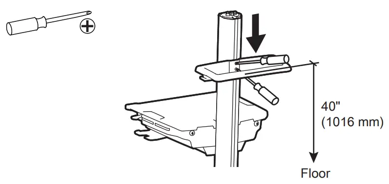 ergotron 98-583 1 StyleView SLA Cart Cord Upgrade Kit - handle