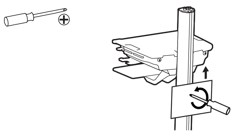 ergotron 98-583 1 StyleView SLA Cart Cord Upgrade Kit - mounted
