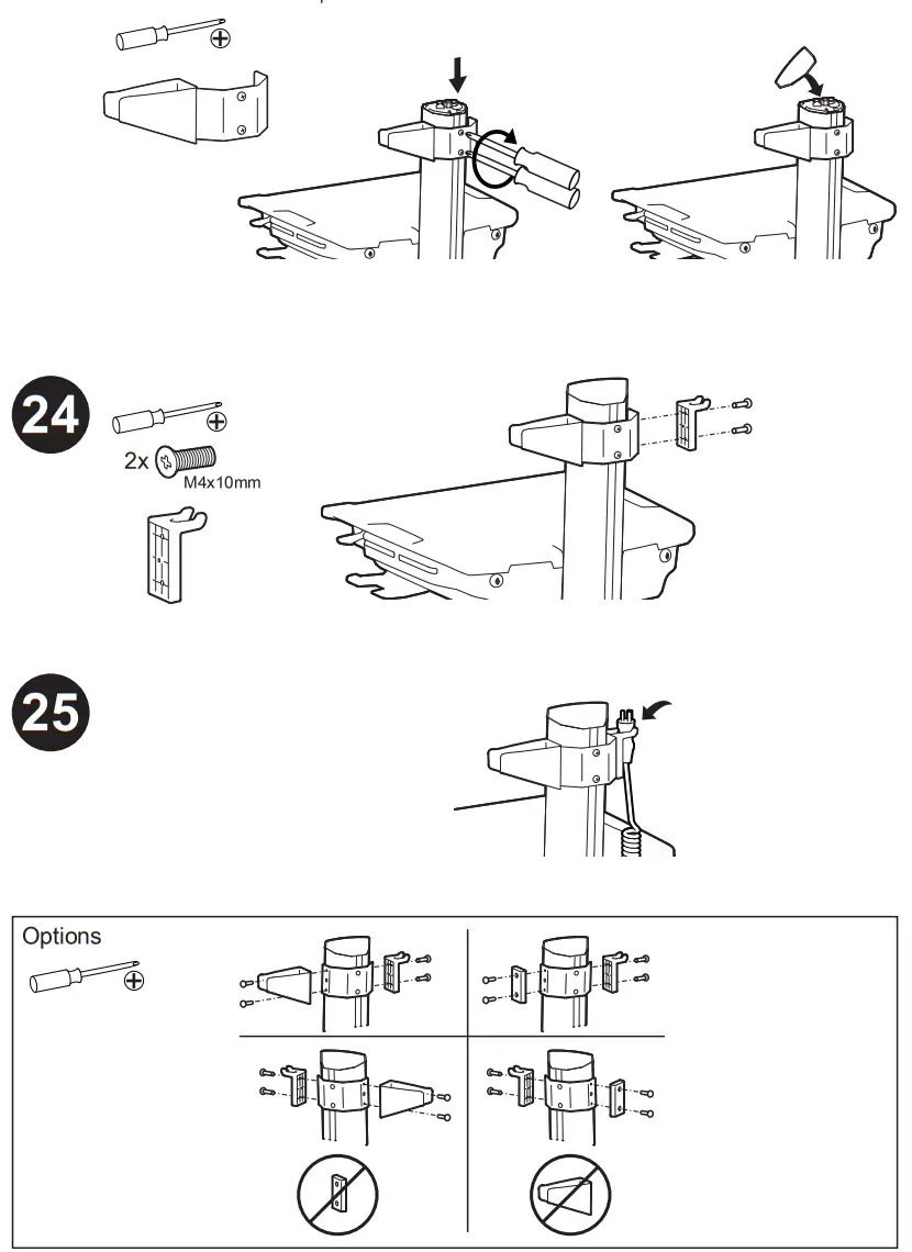 ergotron 98-583 1 StyleView SLA Cart Cord Upgrade Kit - top cover
