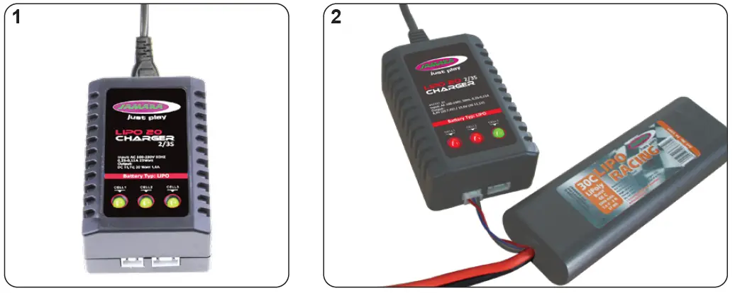 JAMARA Lipo 20 Charger 2S3S FIG (2)