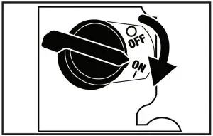 Verify the Engine Switch is turned to the ON Position