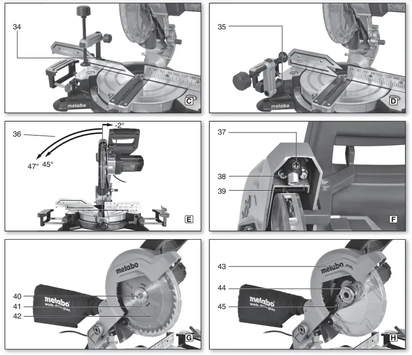 metabo KS 216 M Lasercut Crosscut Saw - fig 3
