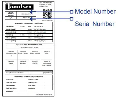 Traulsen RH132N-COR02 Right-Hinged Solid-Door Reach-In Refrigerator Owner's Manual - SERVICE SUPPORT INFORMATION
