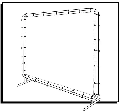 ULINE H-6704 Clear Screen-
