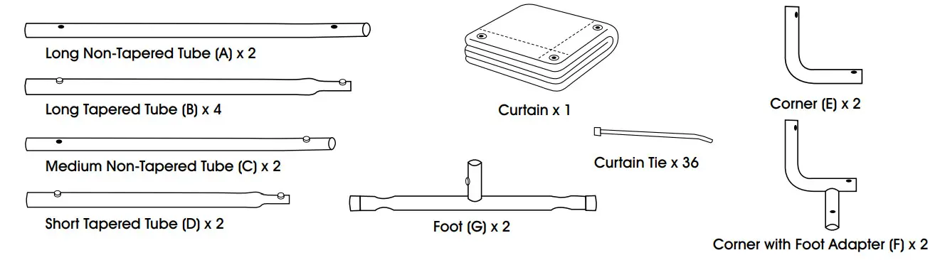 ULINE H-6704 Clear Screen- Parts
