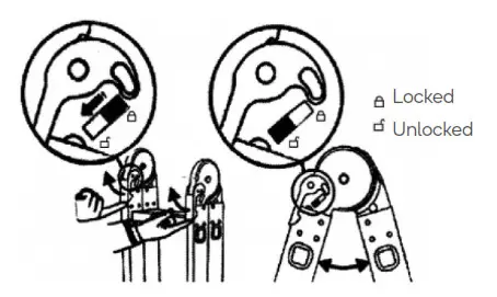 CERTA CTLADRM47PD 4.7m Multipurpose Foldable Ladder - Hinge locking process