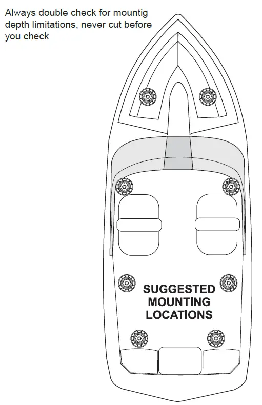 BOSS Audio Systems MRGB65 6.5 Inch Marine Speakers (4)