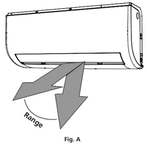 kaysun KAY 26 DN8 Air Conditioning - Setting Angle of Air Flow