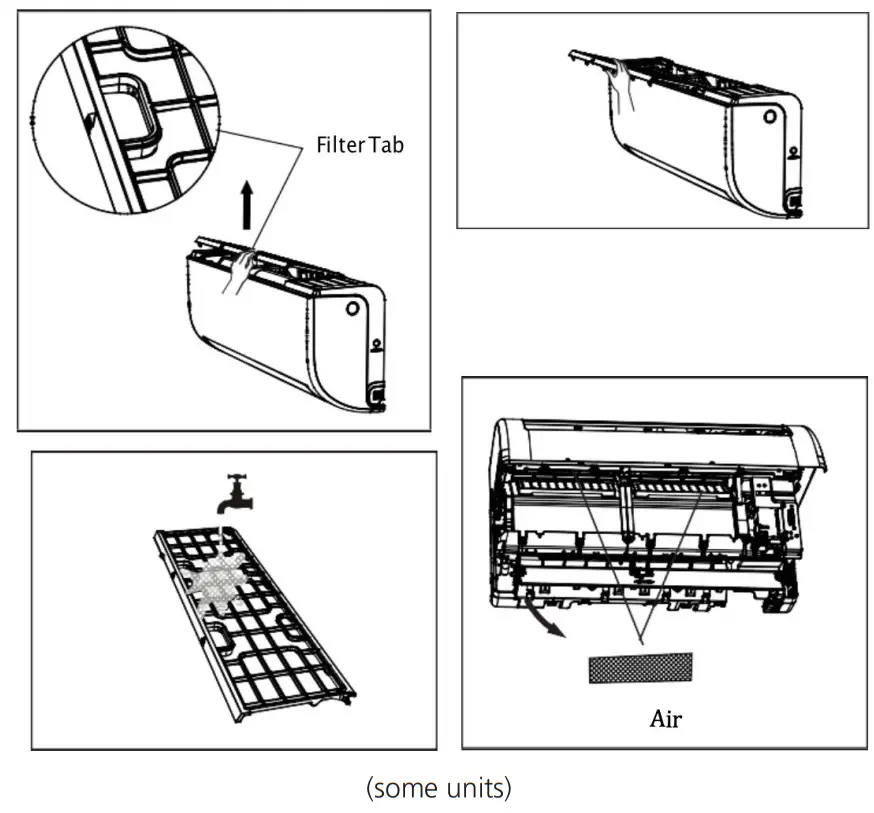 kaysun KAY 26 DN8 Air Conditioning - filter to the larger