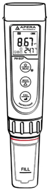 APERA Premium Series PH60F pH Tester