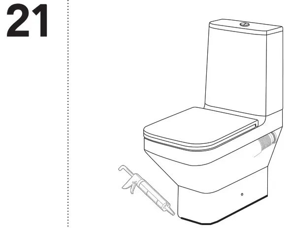 GoodHome teesta Close Coupled Rimless Toilet - Assembly 22