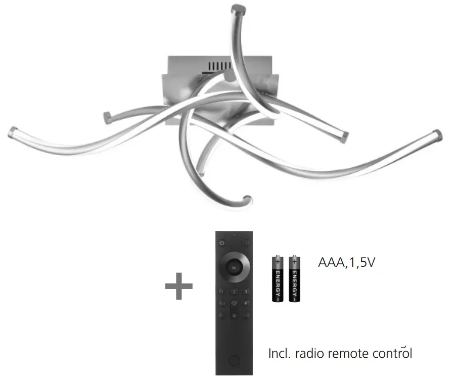 Paul Neuhaus 6539-55 Q Malina LED Ceiling Light