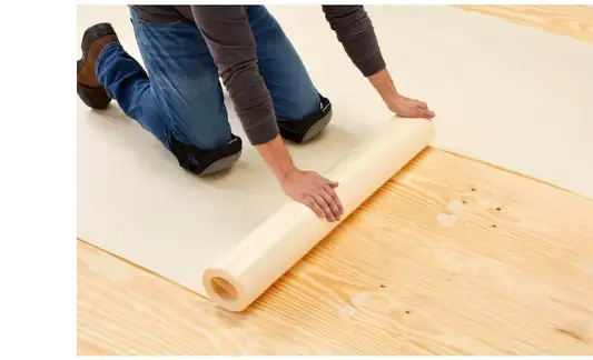 floorMuffler 0264070 100 sq. ft. 35 Inch x 34.29 ft. x 1 mm Premium Underlayment for Luxury Vinyl Floors-FIG1