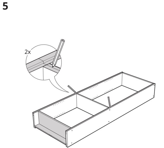 IKEA FINNBY Bookcase 60x180cm - Installation 5