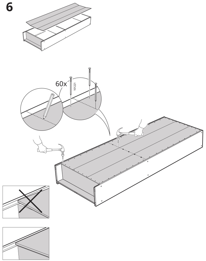 IKEA FINNBY Bookcase 60x180cm - Installation 6