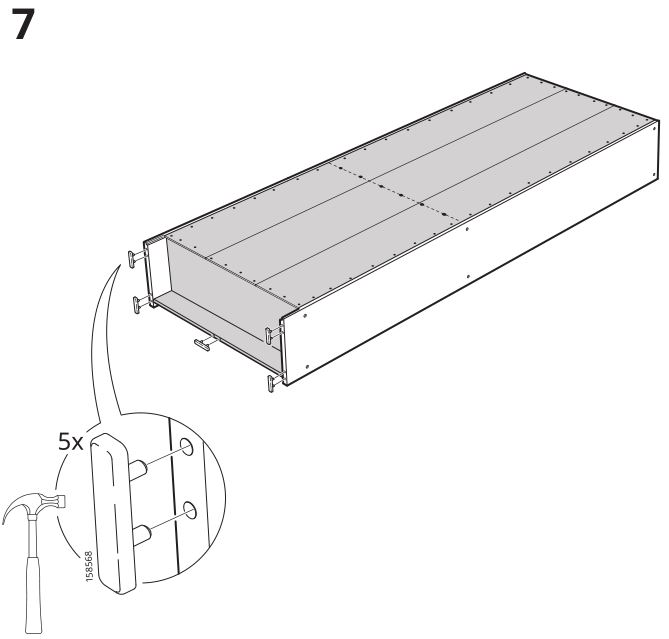 IKEA FINNBY Bookcase 60x180cm - Installation 7