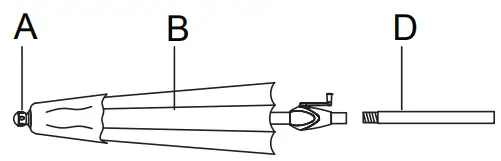 seasons SENTRY UMB-633130M 7’ x 10’ Rectangle Market Umbrella - Fig 6