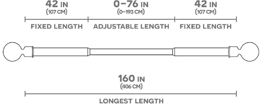 EXCLUSIVE HOME RD013594DSEH Topper Outdoor 84 in 160 in. Adjustable-1