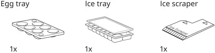 IKEA HUTTRA Under Counter Fridge - Accessories