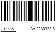 IKEA HUTTRA Under Counter Fridge - BAR Code