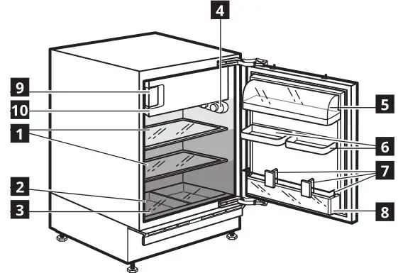 IKEA HUTTRA Under Counter Fridge - Product description