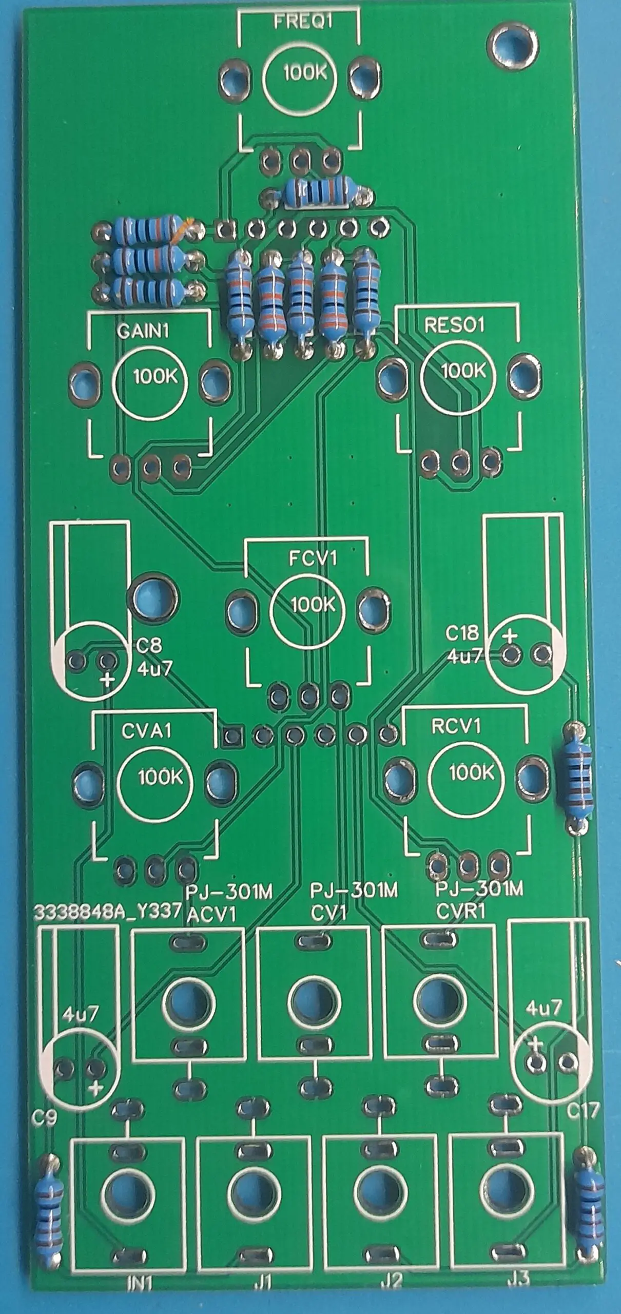 CubuSynth VCFA Multimode VCF with LP HP and BP Outputs and Integrated VCA - BUILD GUIDE 12