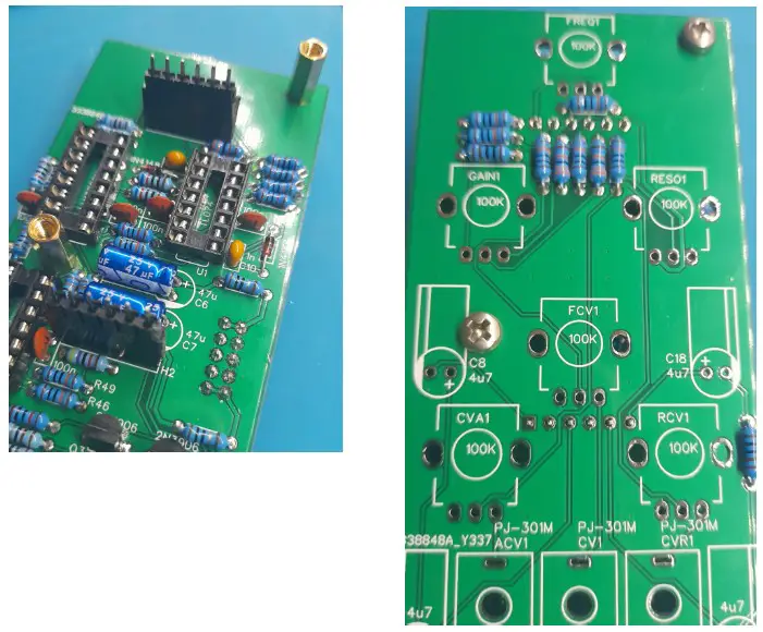 CubuSynth VCFA Multimode VCF with LP HP and BP Outputs and Integrated VCA - BUILD GUIDE 13