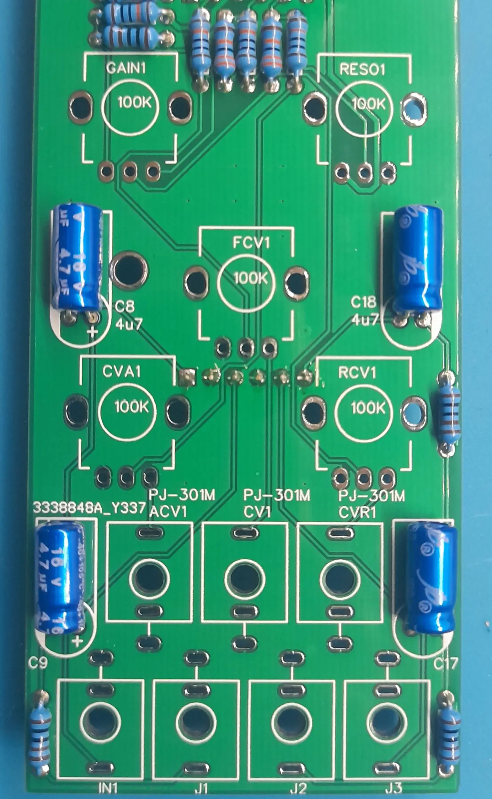 CubuSynth VCFA Multimode VCF with LP HP and BP Outputs and Integrated VCA - BUILD GUIDE 15