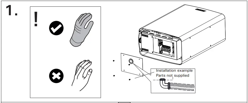 Installing the wall-mounting device