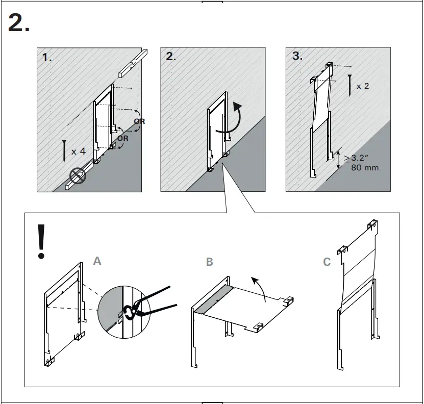 Installing the wall-mounting device