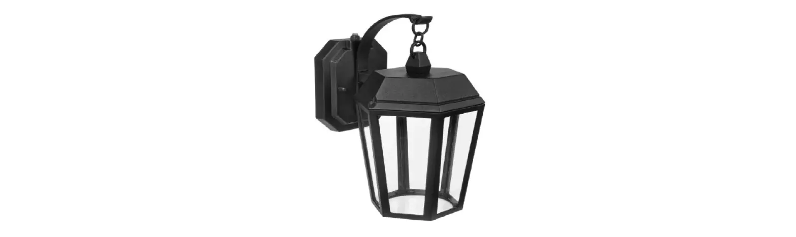 Maxxima Mel-81800w Led Outdoor Wall Light Clear Glass, Photocell, Black Instruction Manual