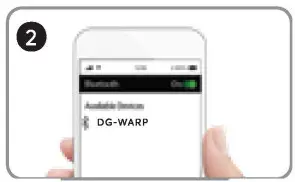 Vibe DG-WARP Twist Bass LED Wireless Speaker - smart phone