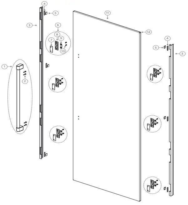 DOOR PANEL COMPONENTS