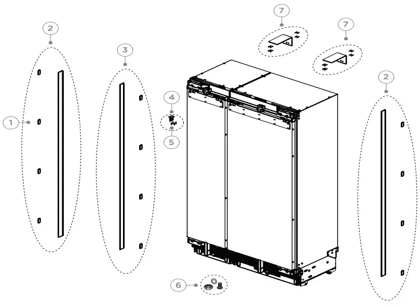 DOUBLE INSTALLATION COMPONENTS