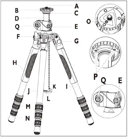 Vanguard-VEO-3T-264APS-Travel-Tripod-Innovative-Multi-Angle-Central-Column-fig-1