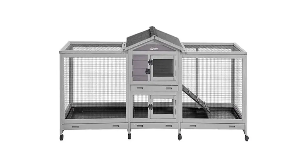 Aivituvin Air 65 Morgete Wooden Rabbit Hutch Instruction Manual