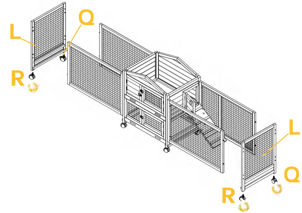 aivituvin AIR 65 Morgete Wooden Rabbit Hutch - fig 10