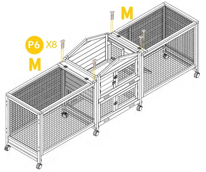 aivituvin AIR 65 Morgete Wooden Rabbit Hutch - fig 12