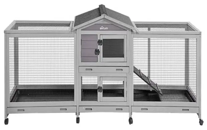 aivituvin AIR 65 Morgete Wooden Rabbit Hutch