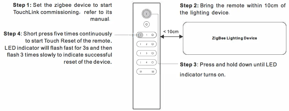 Factory Reset a Lighting Device