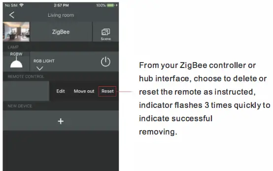 Removed from a Zig bee Network