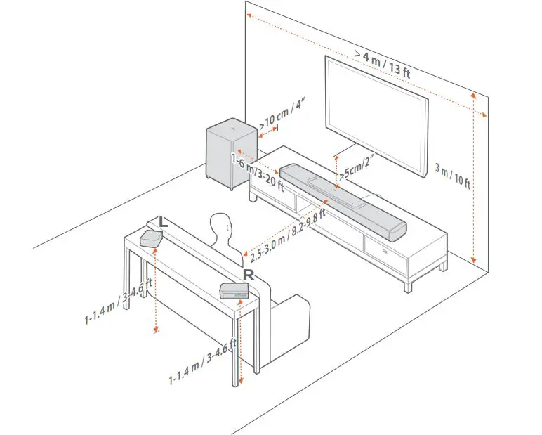 JBL BAR 1300X Impressive Immersive Sound Via Detachable Speakers - Installation